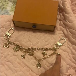 Gold Charm Chain Accessory Bracelet - Womens Accessories